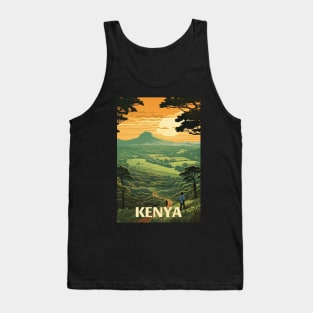 Kenya, Travel Poster Tank Top